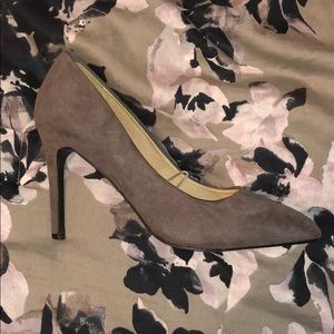 Grey Suede Heels